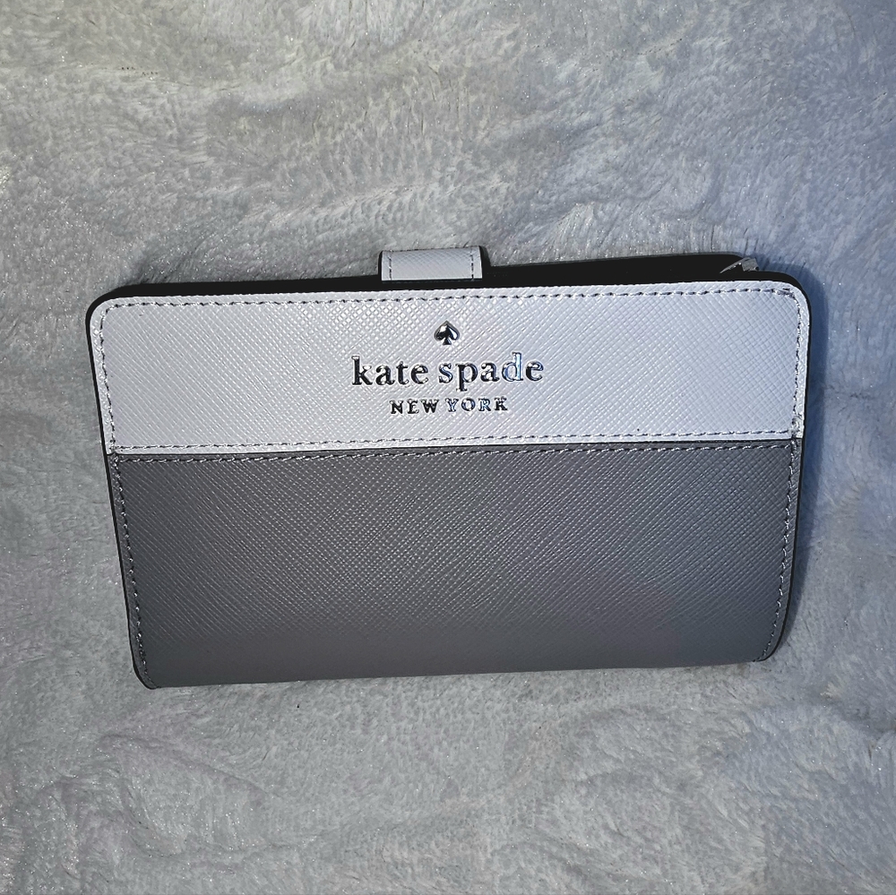 ‼️NWT - Kate Spade Staci Colorblock Medium Compact Bifold Wallet